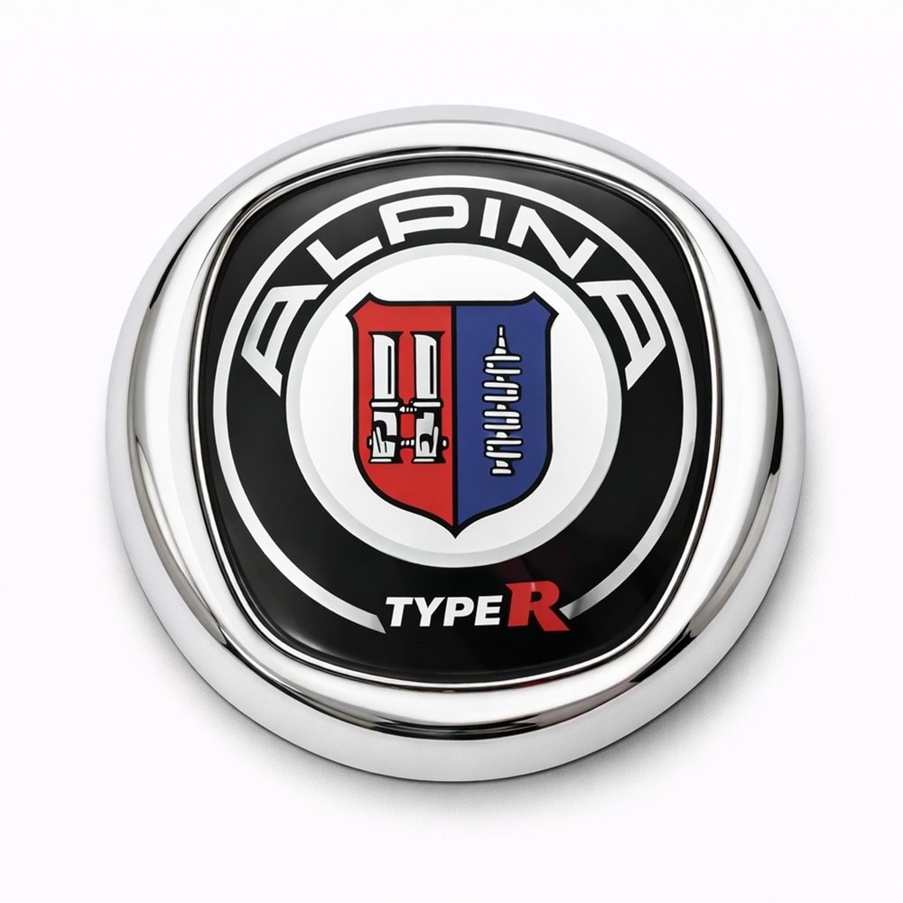 ALPINA 3D KROM ÇERÇEVELİ UNIVERSAL LOGO