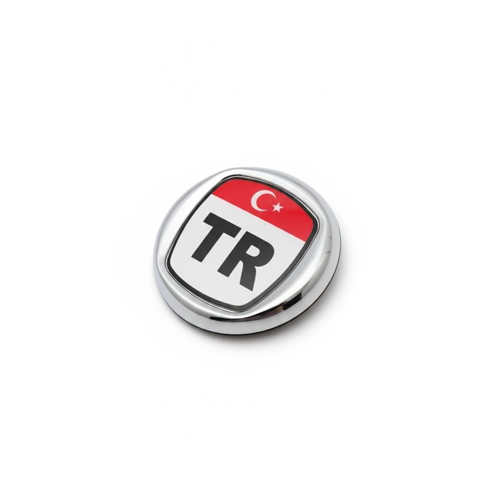 TR KÜÇÜK 3D KROM ÇERÇEVELİ LOGO