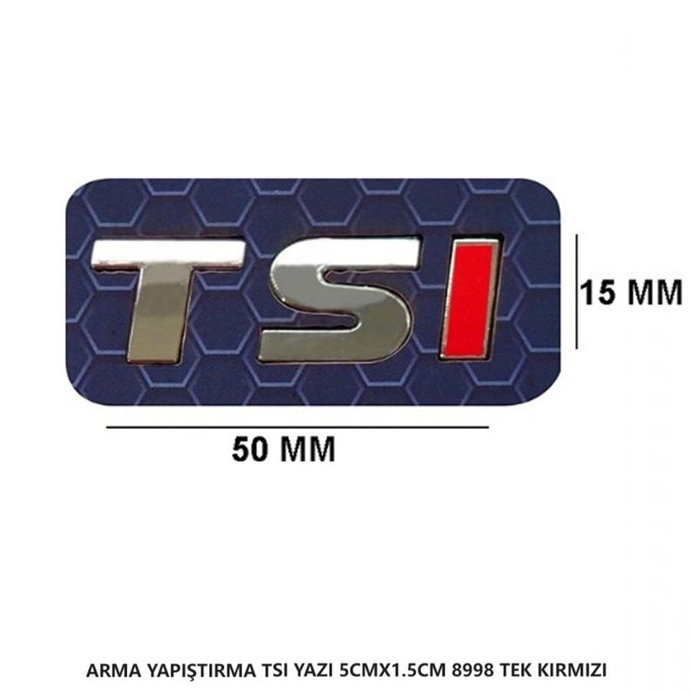 8998 - TSI YAZI YAPIŞMA 5 CM X 1,5 CM