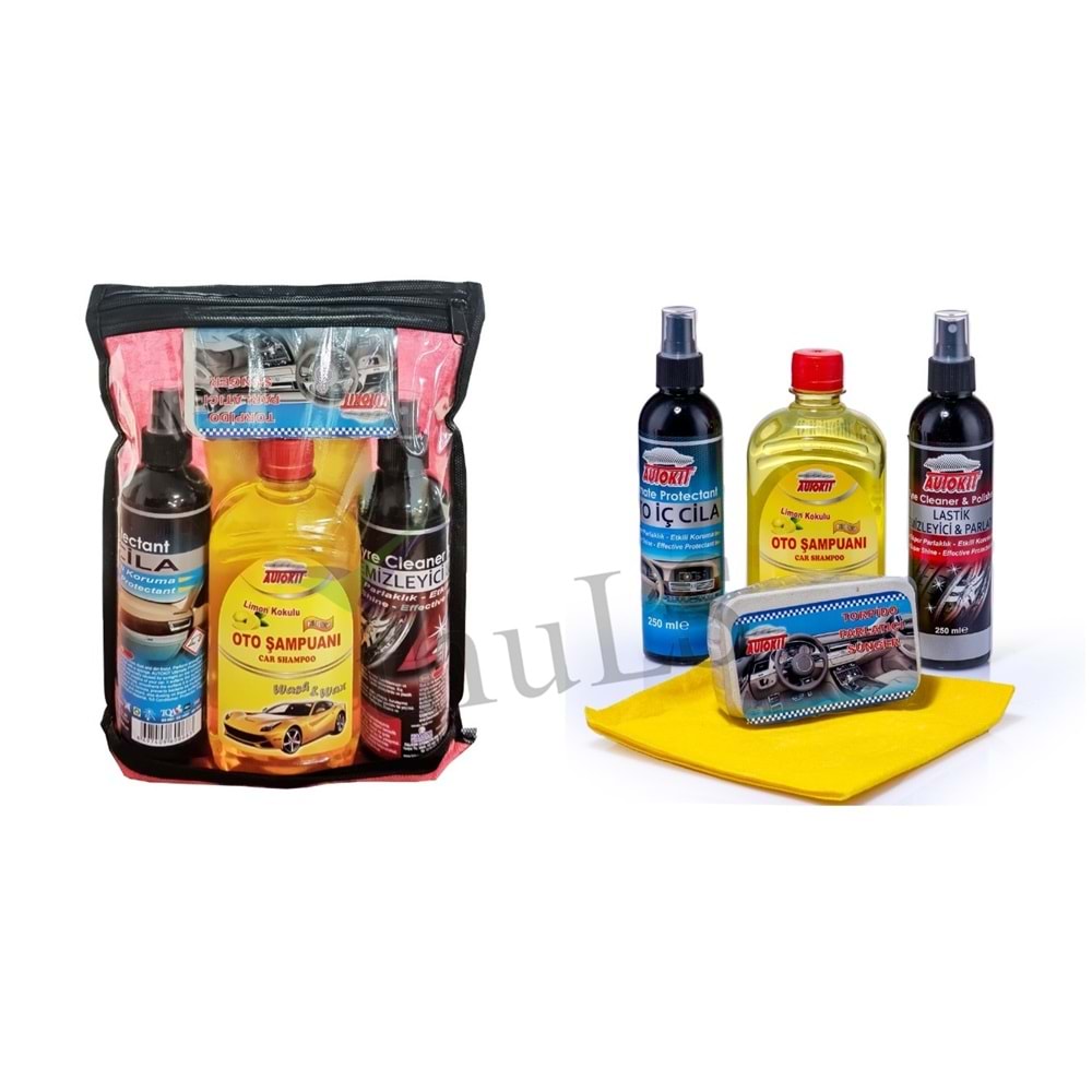 AUTOKIT ARAÇ İÇ BAKIM SETİ 5 PARÇA