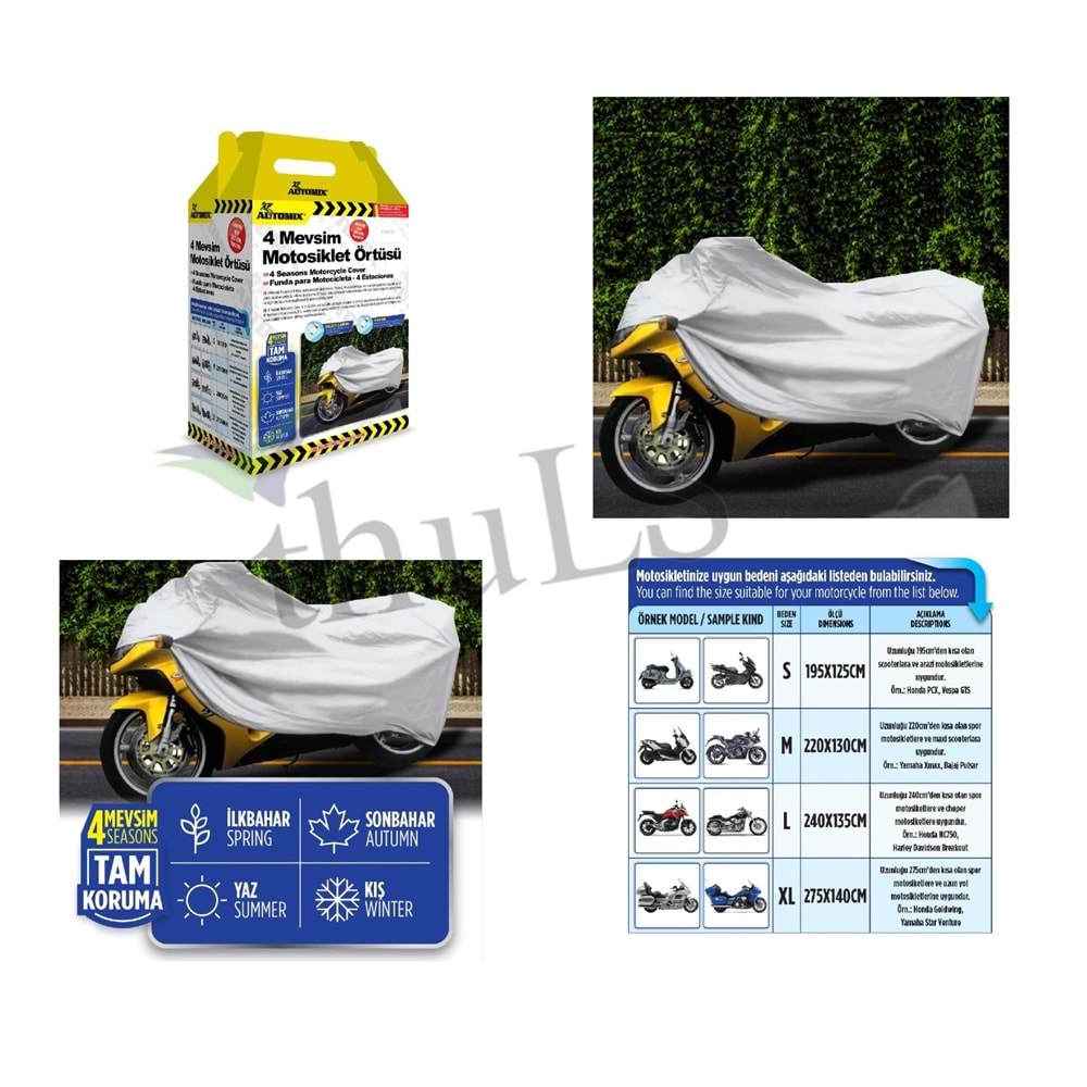 AUTOMIX MOTOSİKLET BRANDA S BOYUT