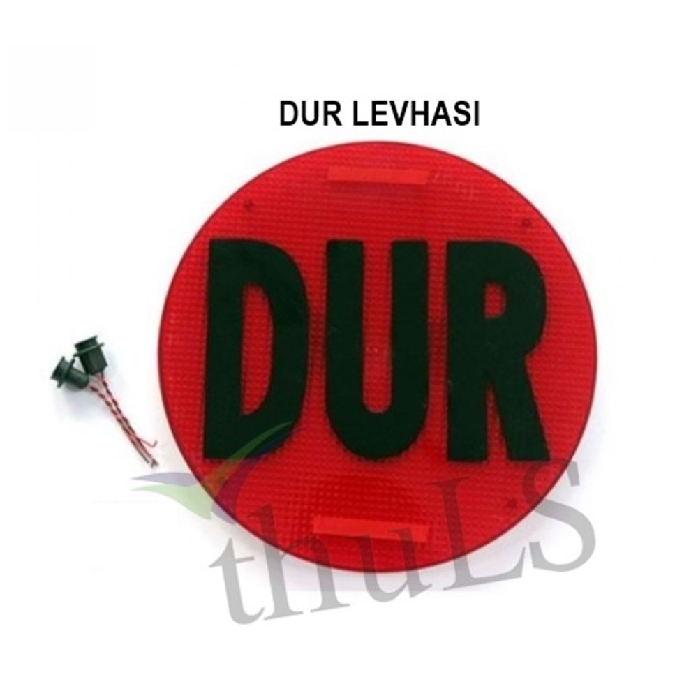 DUR LEVHASI SİYAH YAZILI DUYLU