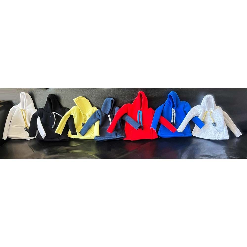 VİTES AKSESUARI KAPŞONLU SWEAT KOYU GRİ