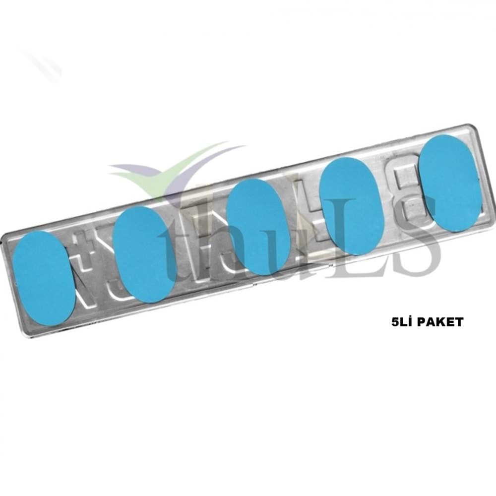 ÇİFT TARAFLI PLAKA BANDI 5Lİ PAKET