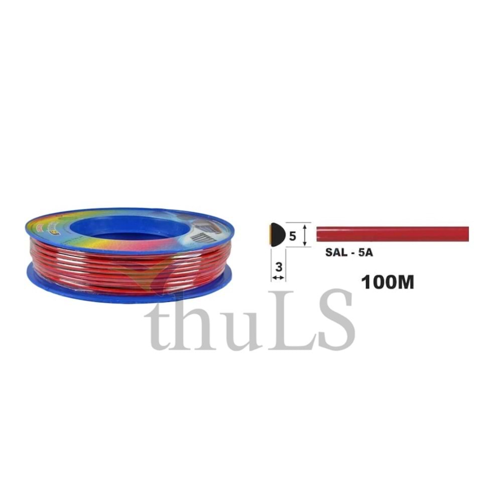 SALMAN ÇITA 5A 6 MM KIRMIZI 100 MT.