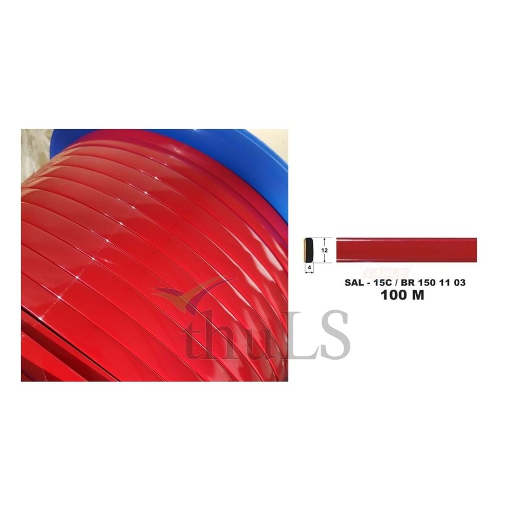 SALMAN ÇITA 15C 12 MM KIRMIZI 100 MT.