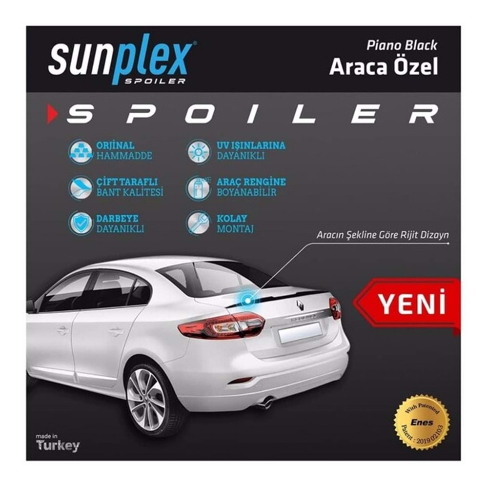 SPOILER SUNPLEKS RENAULT FLUENCE