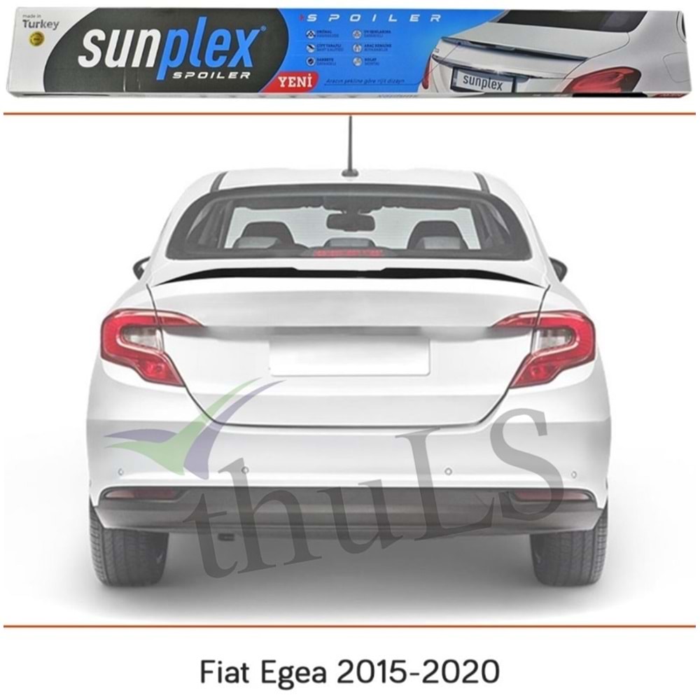 SPOILER SUNPLEKS FIAT EGEA 2015-2023 PIANO BLACK
