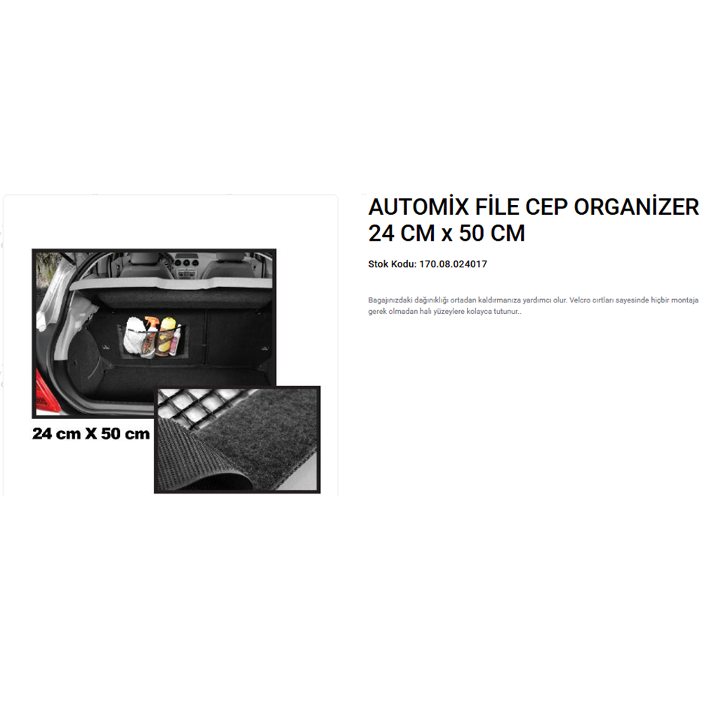AUTOMIX FİLE CEP ORGANİZER -17 24 CMX50 CM