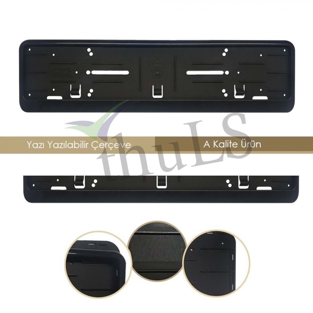 PLAKALIK CONSEPT GENİŞ ÇITALI SİYAH