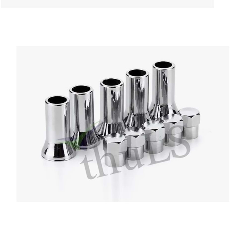 SİBOP KAPAĞI 5Lİ SET KROM KAPAKLI 10 PRÇ