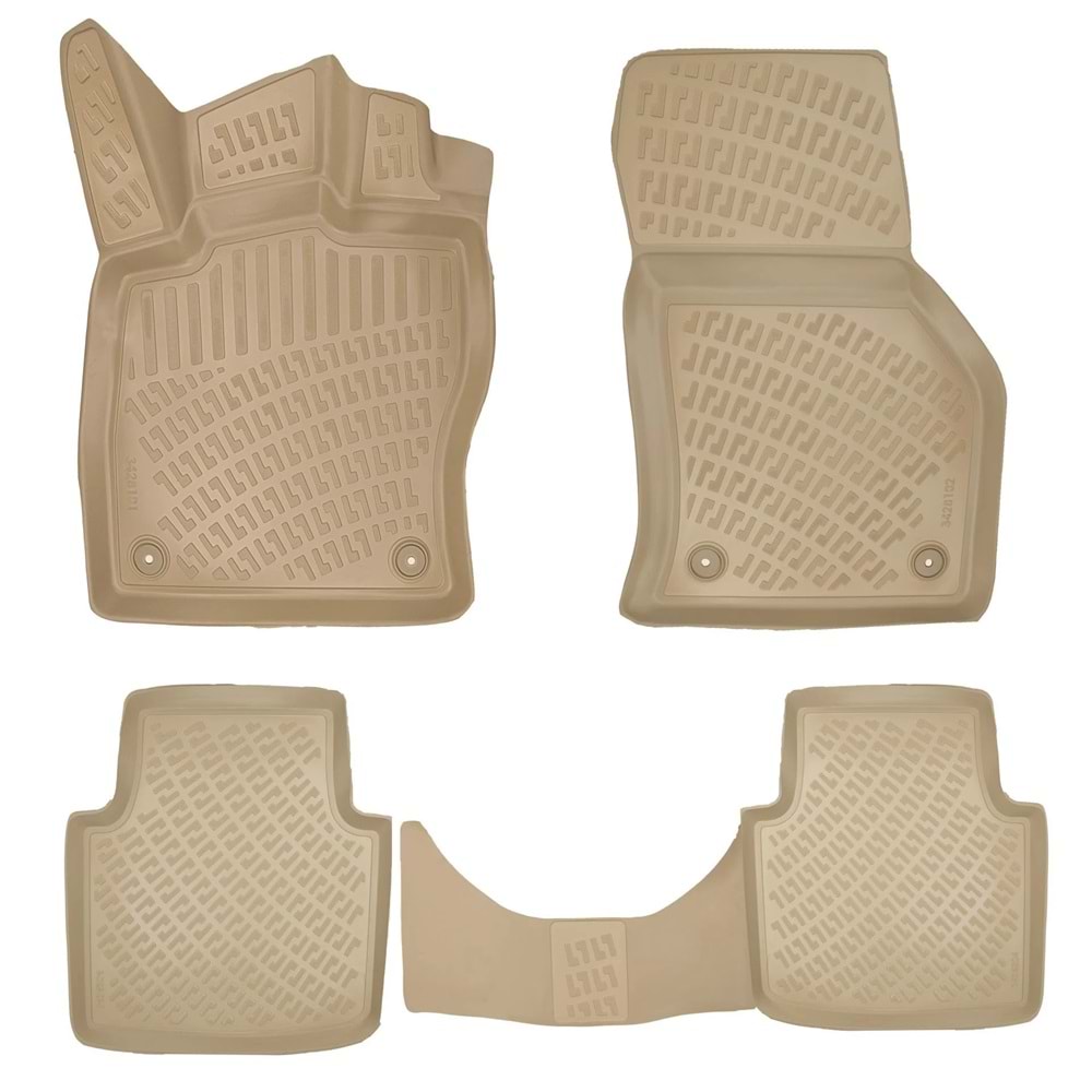 SKODA SUPER B 2015- 3D PASPAS BEJ