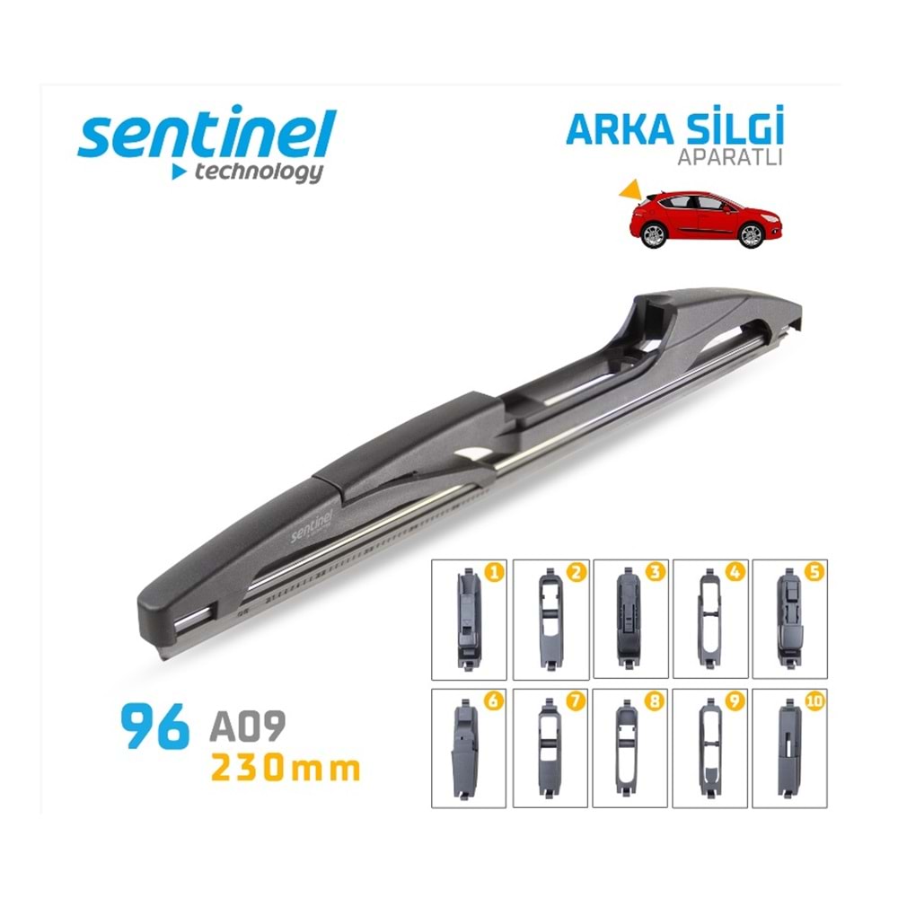SENTINEL ARKA SİLECEK APARATLI 23 CM.