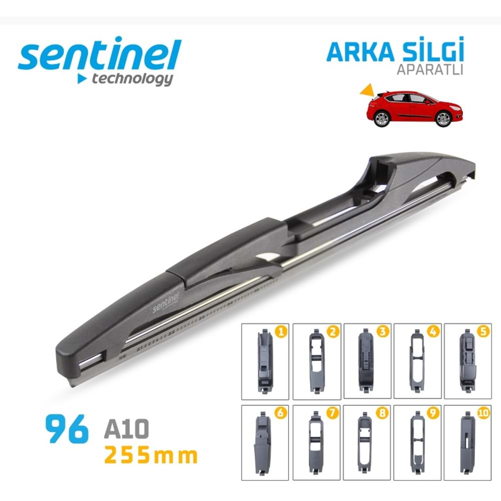 SENTINEL ARKA SİLECEK APARATLI 25,50 CM.