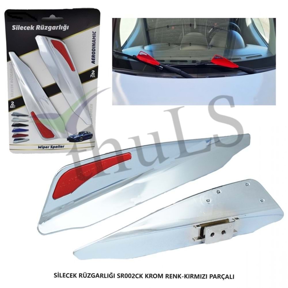 SİLECEK RÜZGARLIĞI KROM KIRMIZI PARÇALI