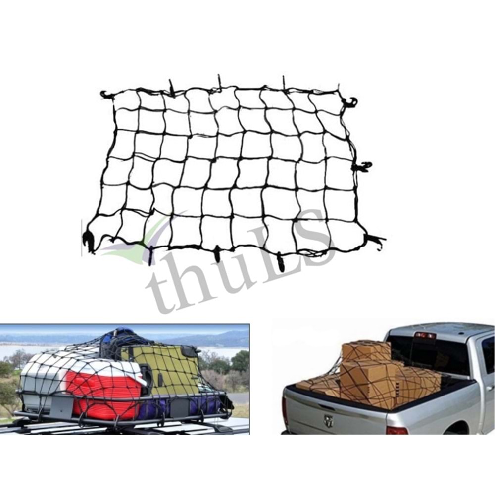 BAGAJ FİLESİ AĞ MODEL SİYAH BÜYÜK BOY 120X80 CM.