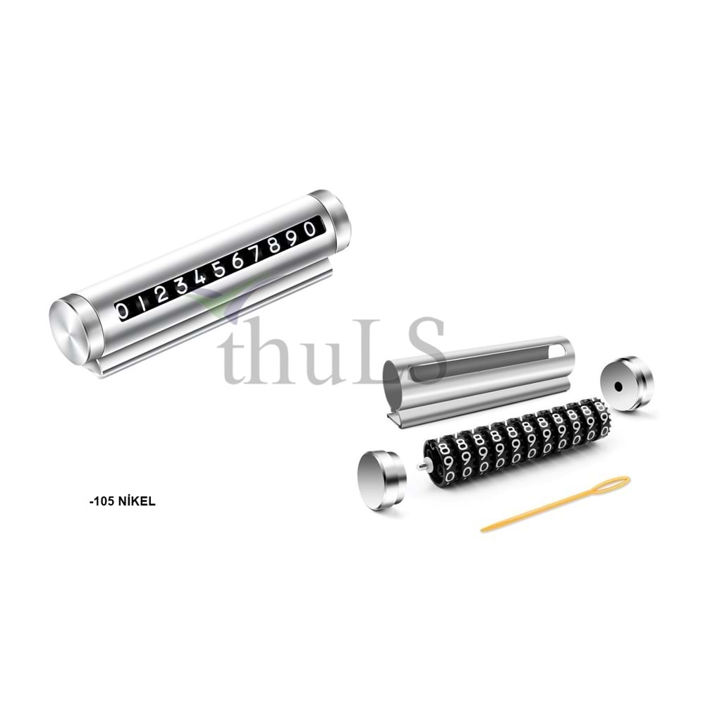 NUMARATİK DÖNERLİ METAL -105 GÜMÜŞ