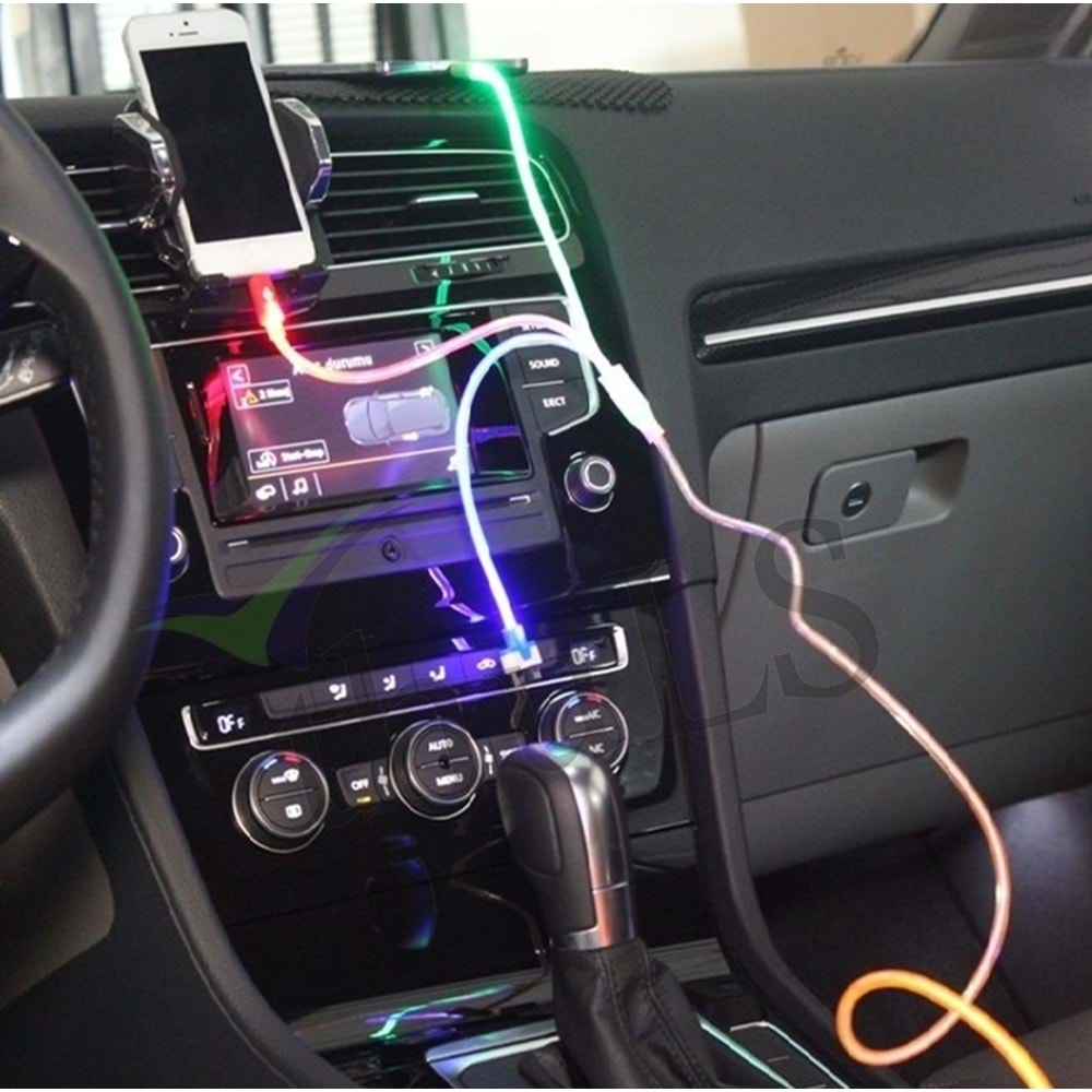 ŞARJ KABLOSU IŞIKLI 3LÜ