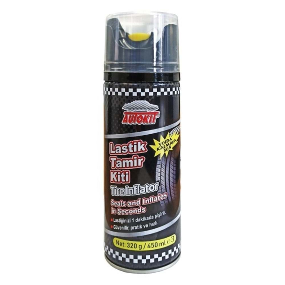 AUTOKIT LASTİK TAMİR KİTİ 450 ML.