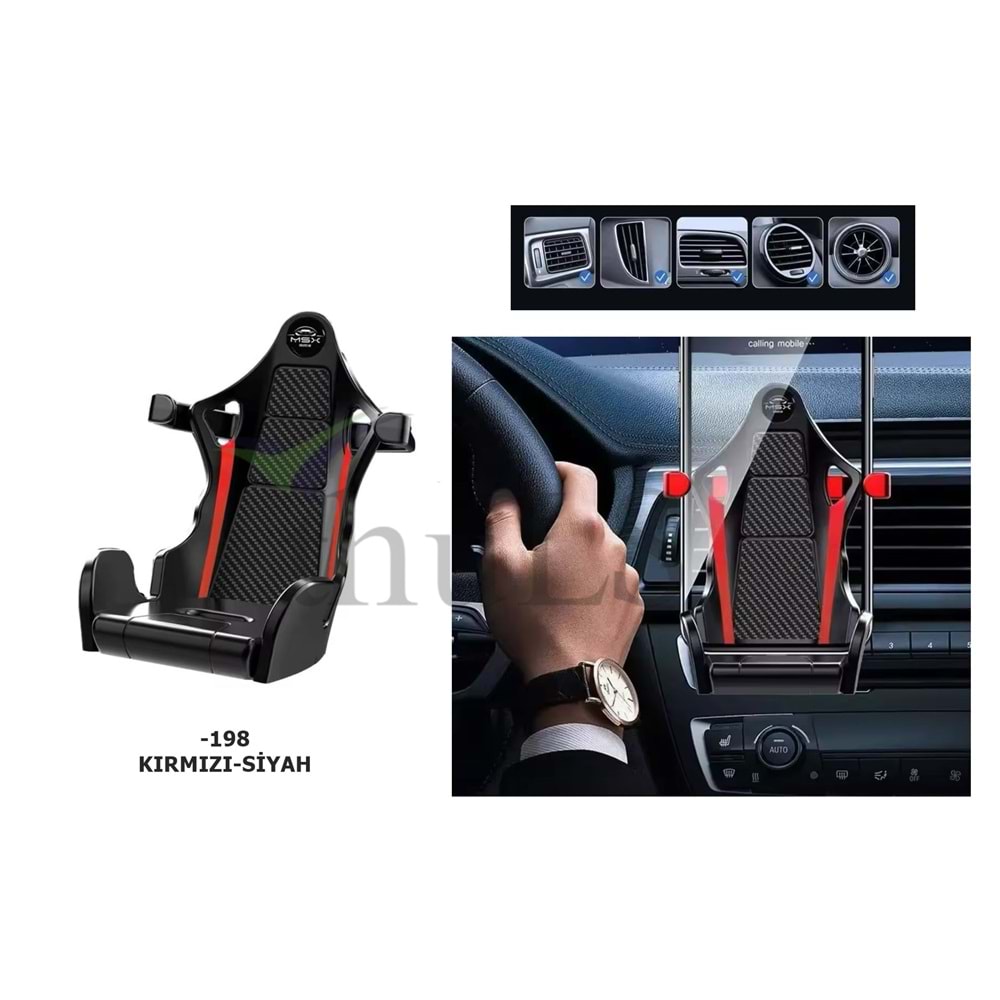 TELEFONLUK -198 KOLTUK MODEL KIRMIZI-SİYAH