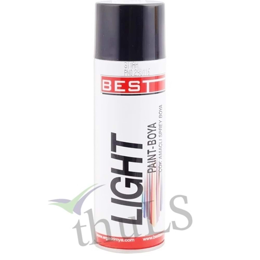 BEST LIGHT SPREY BOYA 250 ML. MAT SİYAH
