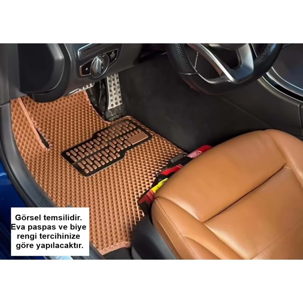 TOYOTA COROLLA BENZİNLİ SEDAN (2019 2025) EVA İÇ PASPAS TAKIMI (METAL TOPUKLUK DAHİL)