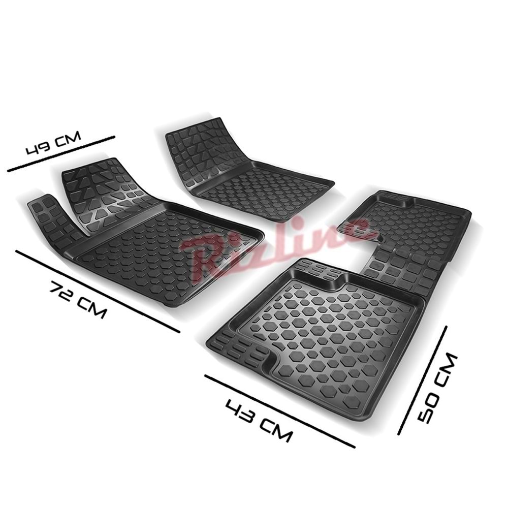 UNIVERSAL RIZLINE 3D PASPAS SİYAH