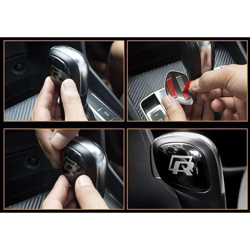 R VİTES TOPUZU LOGOSU SİYAH -179