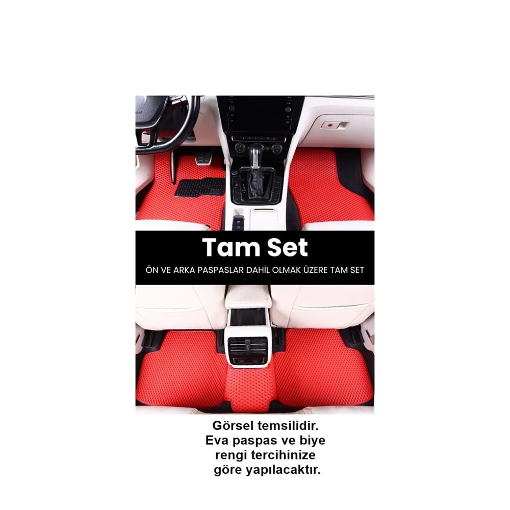 VOLKSWAGEN PASSAT B5 (1996 2005) EVA İÇ PASPAS TAKIMI (METAL TOPUKLUK DAHİL)