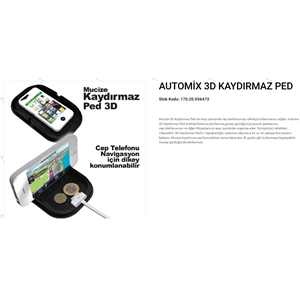 AUTOMIX KAYDIRMAZ PED HAVUZLU