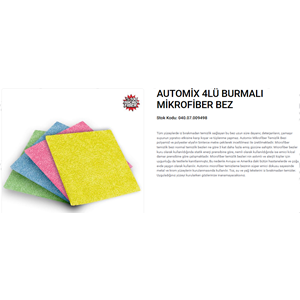 AUTOMIX MIKROFIBER BEZ BURMA 4LÜ