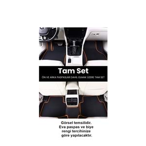 DACİA SANDERO STEPWAY (2020 2025) EVA İÇ PASPAS TAKIMI (METAL TOPUKLUK DAHİL)