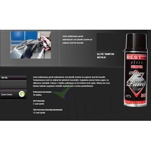 BEST TAMPON BOYASI SPREY SİYAH 400 ML.