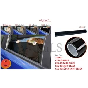 ELGARD ÖN CAM FİLMİ CCS-49 S.L.BLACK 152X31
