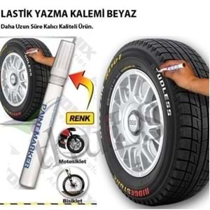 LASTİK YAZMA KALEMİ BEYAZ