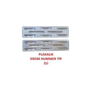 PLAKALIK HUMMER MODEL NIKELAJ 2Lİ SLM-