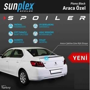 SPOILER SUNPLEKS PEUGEOT 301 2012-2021 PIAN
