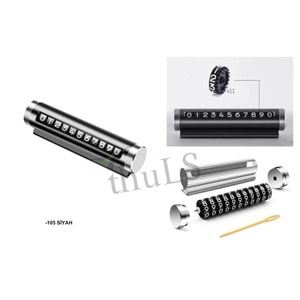 NUMARATİK DÖNERLİ METAL -105 SİYAH