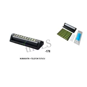 NUMARATİK -178 LÜX KARTLIK SİYAH FÜME