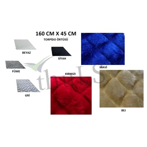 KAPİTONELİ PELUŞ ÖRTÜ KIRMIZI 45CMX160 CM.