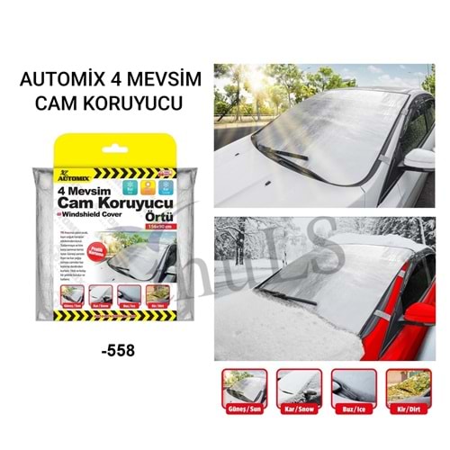 AUTOMIX 4 MEVSİM CAM KORUYUCU ÖRTÜ