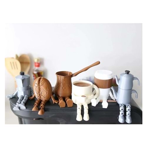 DİKİZ AYNA & TORPİDO SÜSÜ KAHVE SETİ MİNİ 6LI PAKET