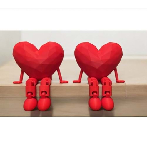 DİKİZ AYNA & TORPİDO SÜSÜ MİNİ KRİSTAL KALP 2Lİ