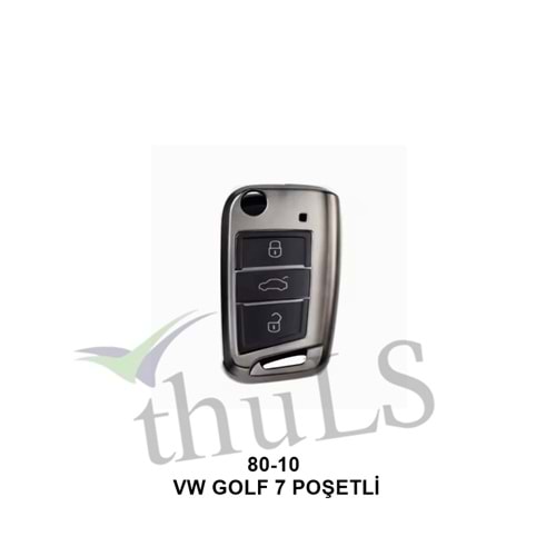 GRİ ANAHTAR KILIFI POŞETLİ 80-10 VW GOLF 7
