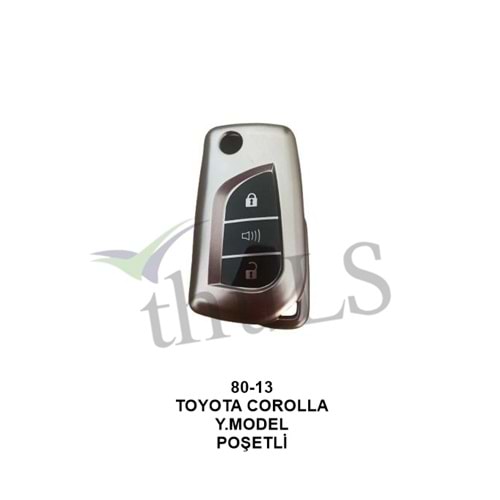 GRİ ANAHTAR KILIFI POŞETLİ 80-13 TOYOTA COROLLA Y.MODEL