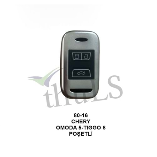 GRİ ANAHTAR KILIFI POŞETLİ 80-16 CHERY OMODA 5-TIGGO 8