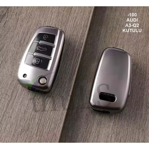 GRİ ANAHTAR KILIFI KUTULU PNT-100 SUSTALI (AUDI A3-Q2)