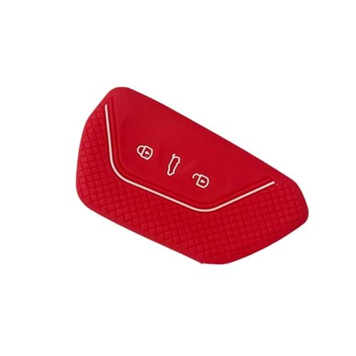 SİYAH ANAHTAR KILIFI POŞETLİ VW GOLF 8 -67-1 KIRMIZI