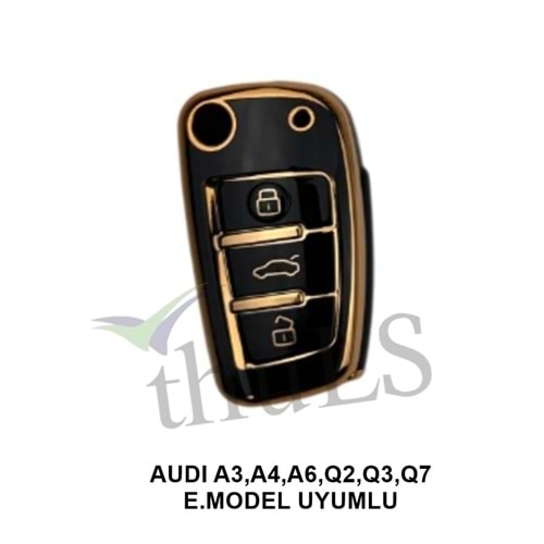 METALİZE ANAHTAR KILIFI 81 AUDI A3,A4,A6,Q2,Q3,Q7 E.MODEL UYUMLU