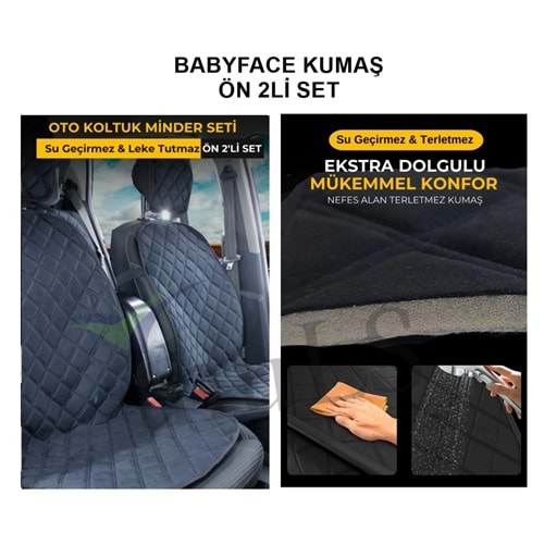 THULS MİNDER BABYFACE ÖN 2Lİ SET SİYAH